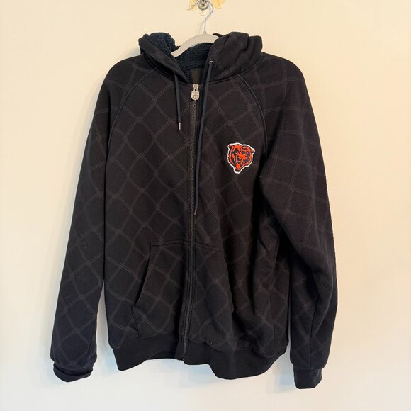 🐻 Chicago Bears NFL Pro Line Full-Zip Sherpa Hoodie  – Size L - Picture 1 of 5